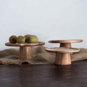 Natural wood fruit plate stand cake show stand fruit tray dinner plate food dishes combination wood