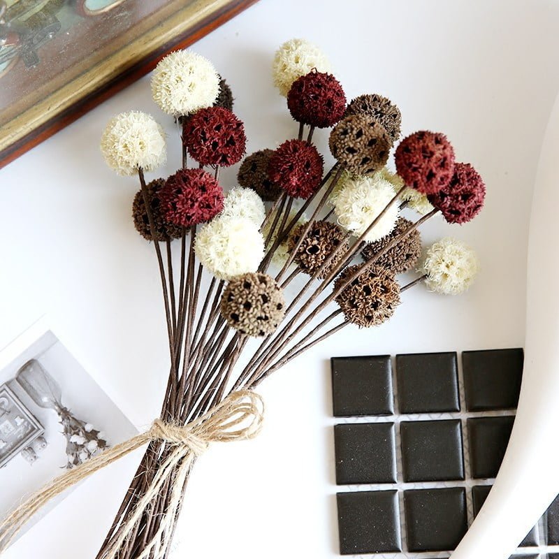 Natural Dried Flowers Fruits Rustic Floral Accents Home Table Decor Ornament 