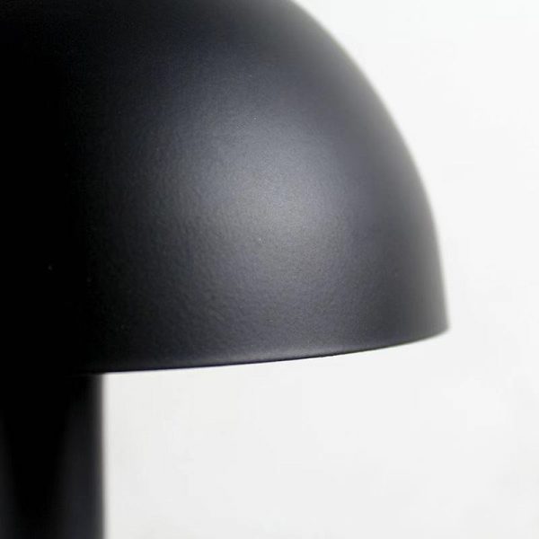 Minimalist metal mushroom LED lamp, small table lamp, eye protection, for office, dormitory, students, plug-in bedside lamp