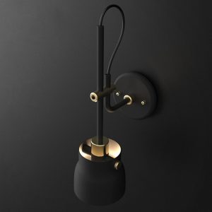 Modern Nordic style bedside lamp, indoor lighting for bedroom, hallway, living room, stairs E27 LED wall