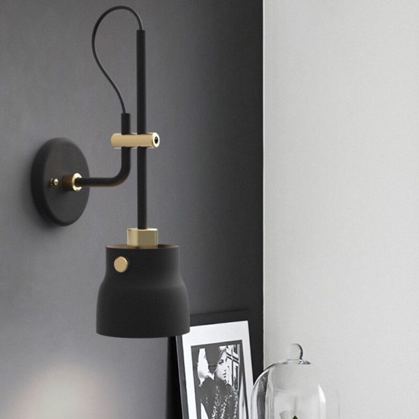 Lampe de chevet de style nordique moderne, éclairage d'intérieur pour chambre à coucher, couloir, salon, escalier E27 mur LED
