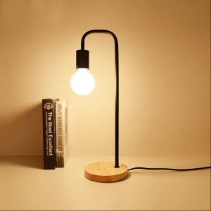 Loft Vintage desk lamp with 2 traditional American colors wooden country Edison table lamps Nordic metal table lamps