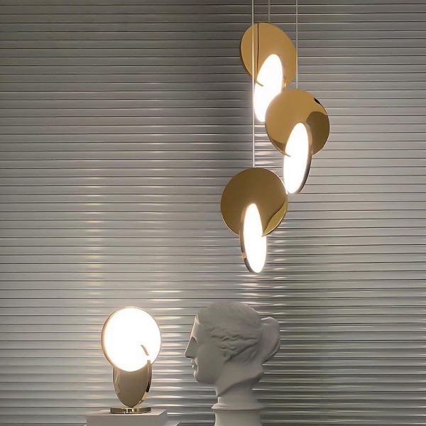 2021 lampe de pendentif LED moderne en Chrome/or pour chambre Art décor suspendus lumières livraison gratuite éclairage Winfordo